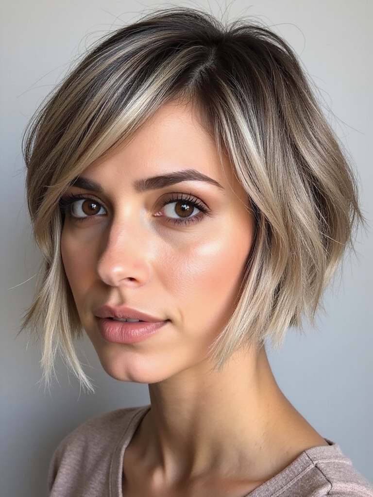 highlighted bob hairstyle charm