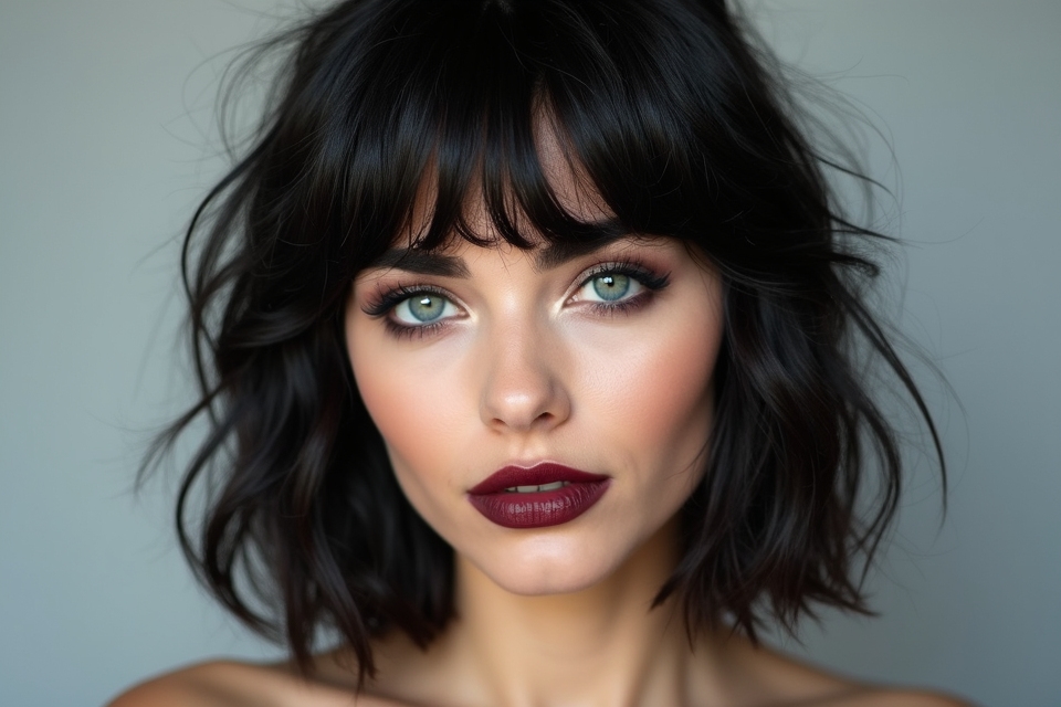 iconic mid crisis bangs hairstyle