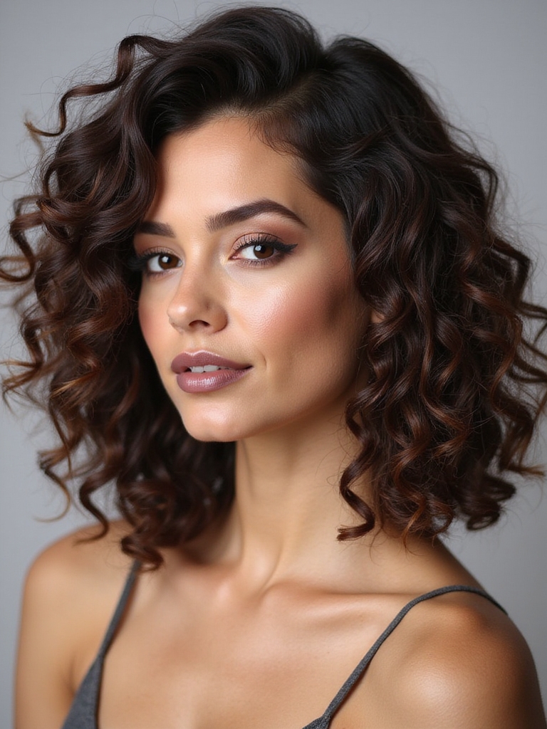 layered curls for movement