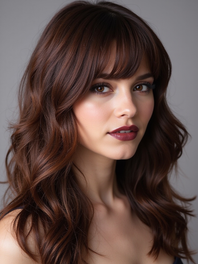 long hair with bangs