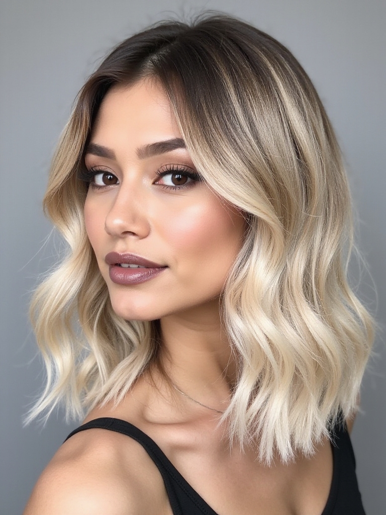 maintain vibrant blonde lob