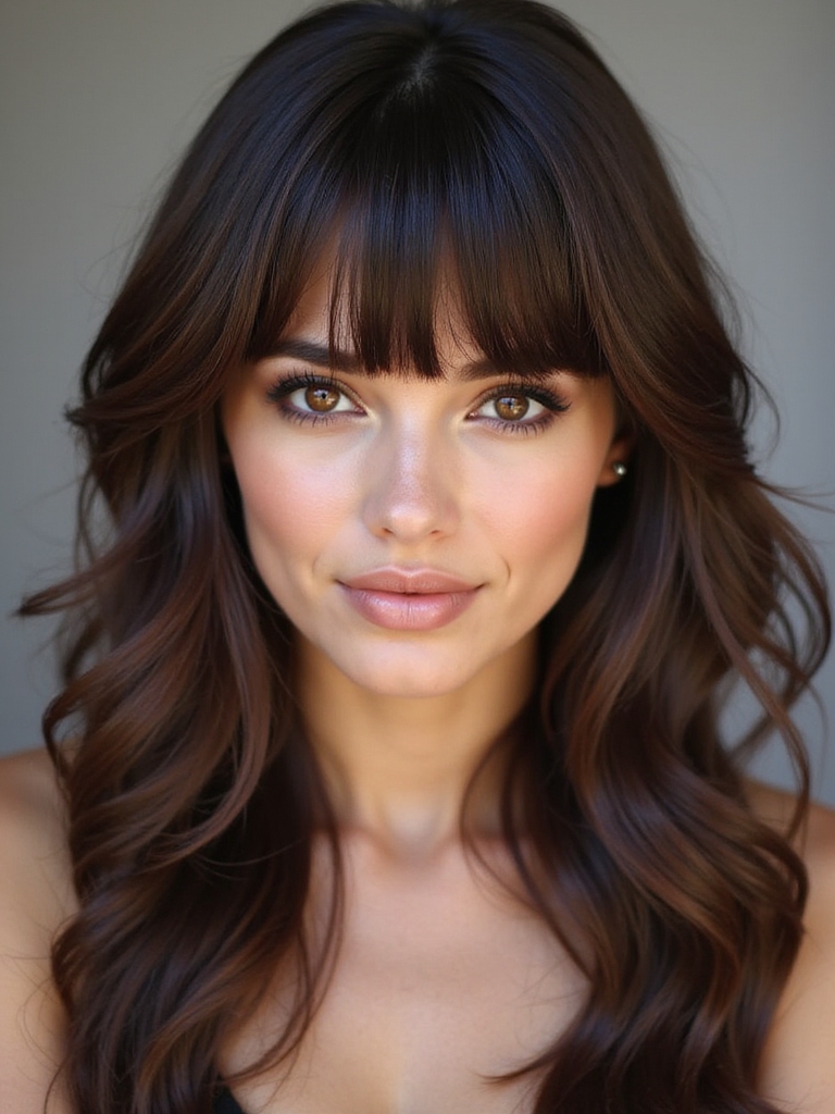 matching bangs to face