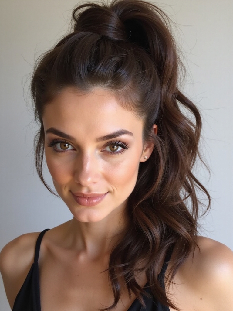 messy high ponytail tutorial