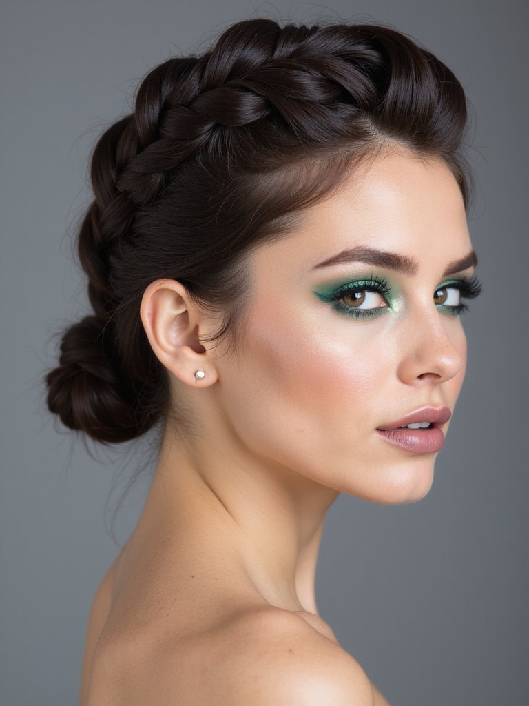 middle split tight braids