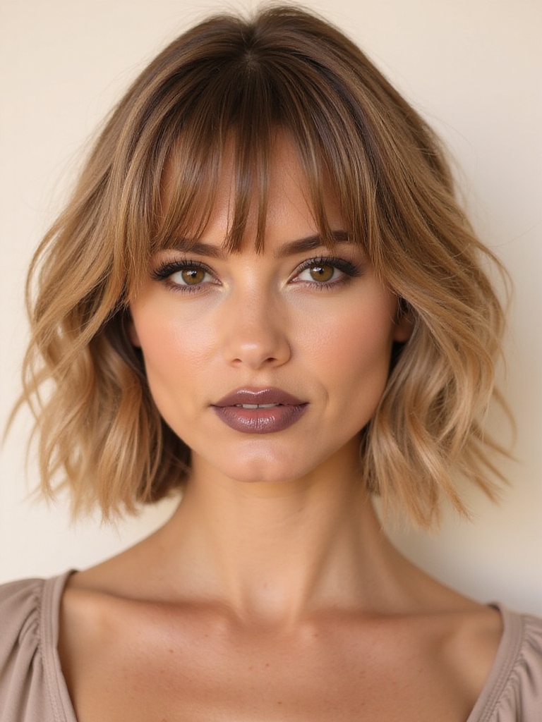 perfect blowout for bangs