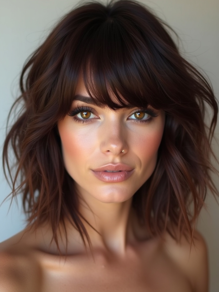 shag haircut enhances face shapes
