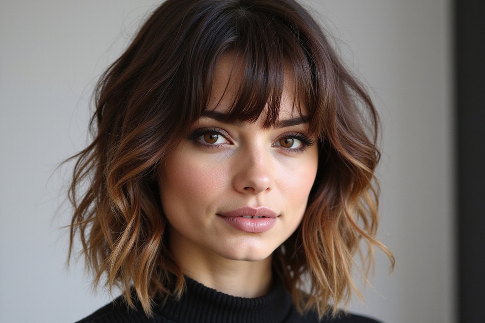 shaggy bob hairstyle transformation