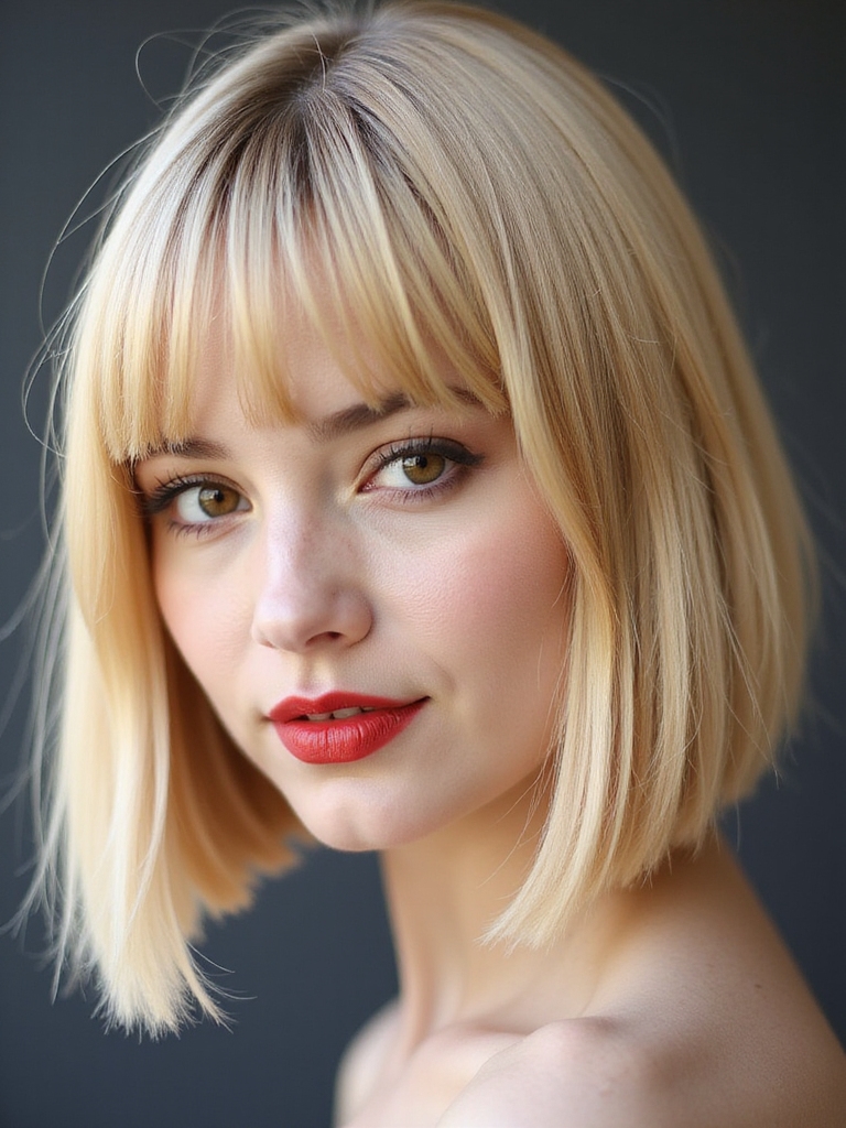 short hair bangs versatility