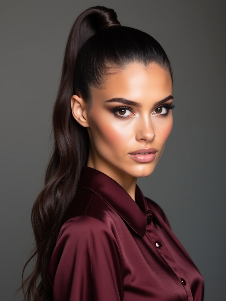 sleek high ponytail tutorial