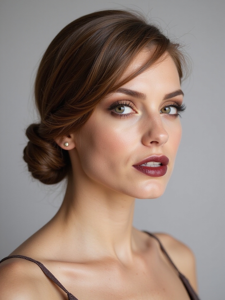 sleek low chignon tutorial