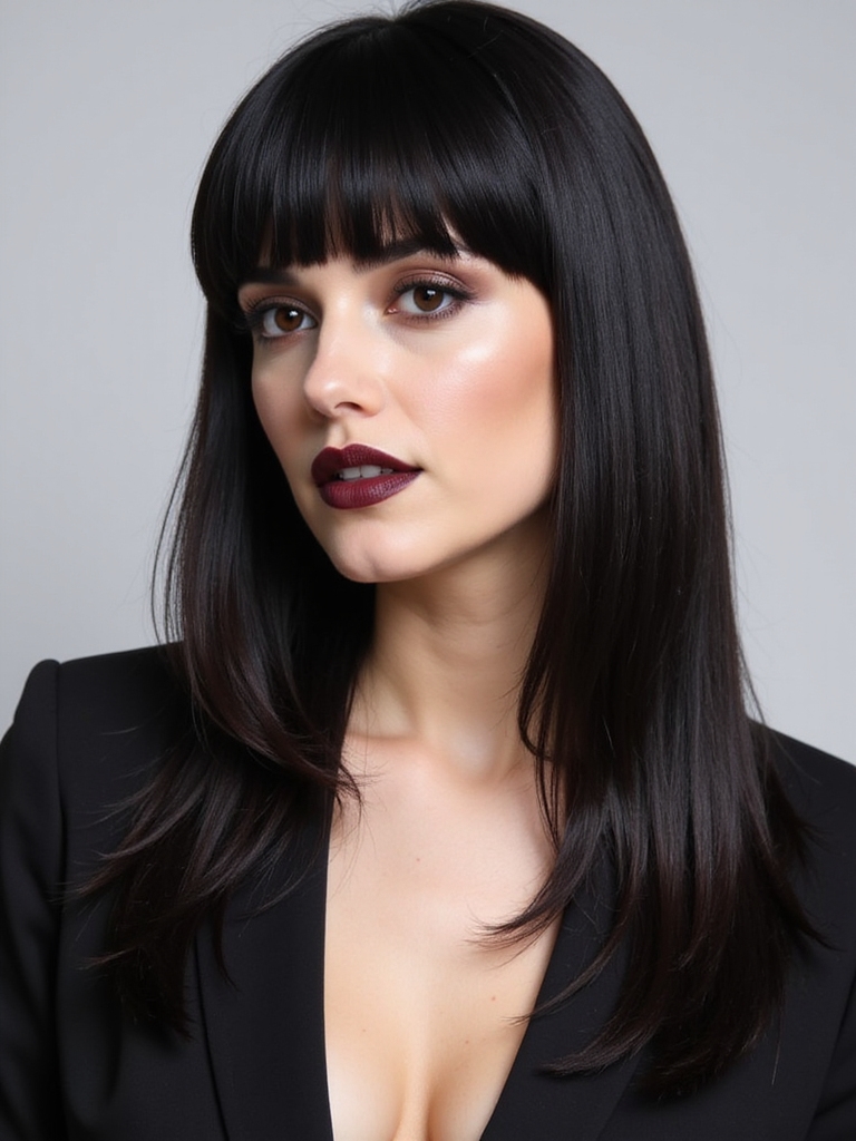 sleek straight polished elegance