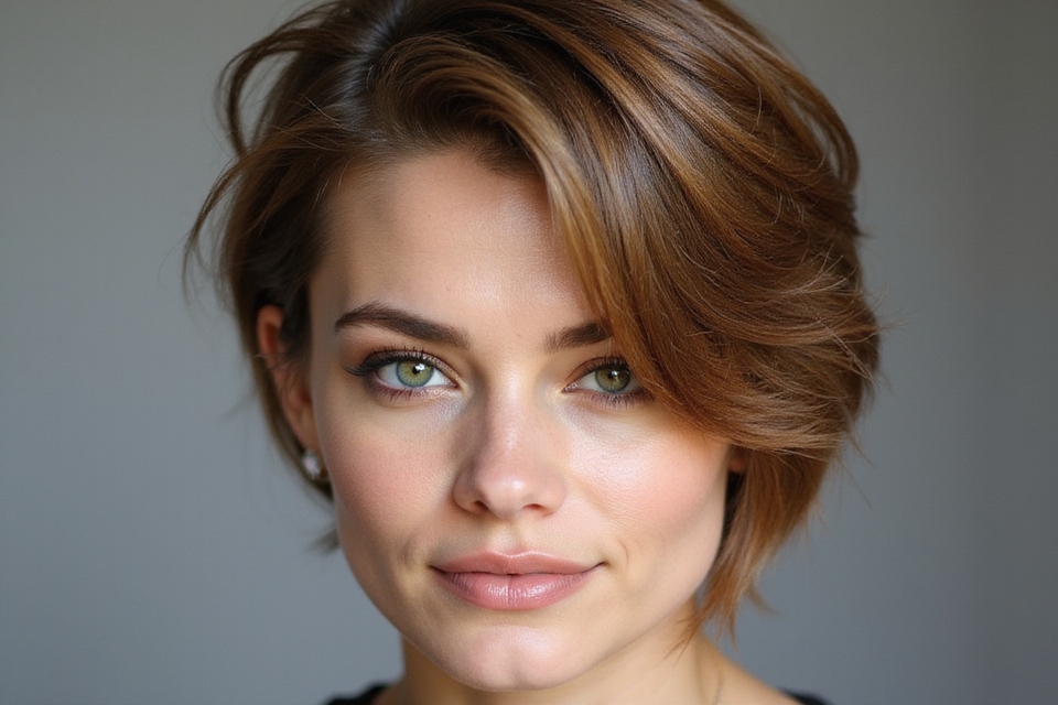 soft voluminous pixie bob