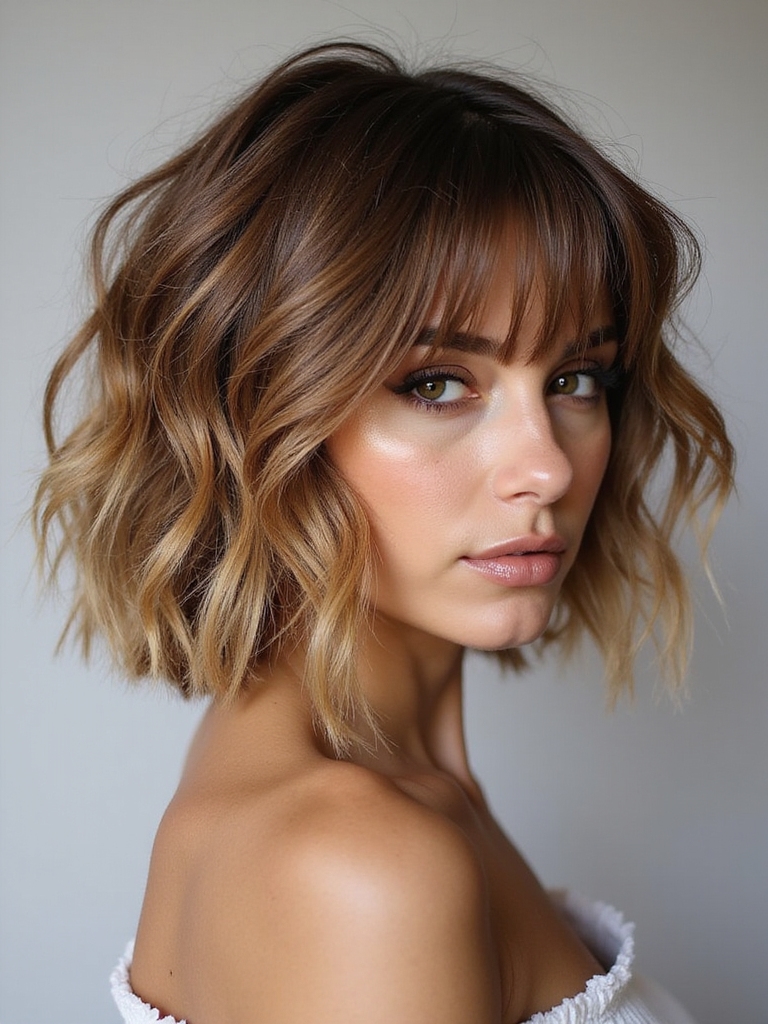 stunning volume with shaggy bob