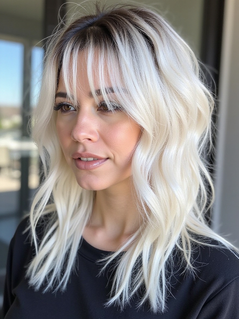 stylish messy mullet revival