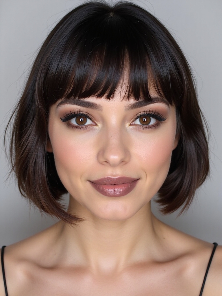 stylish round face haircut