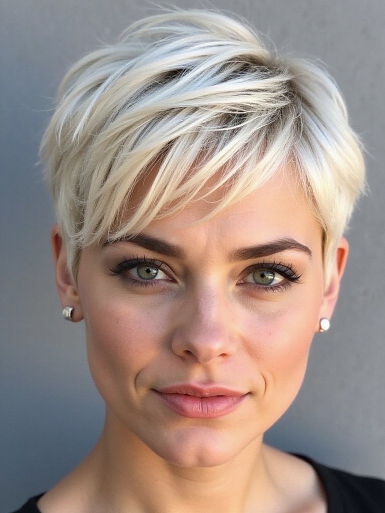 stylish textured pixie haircut