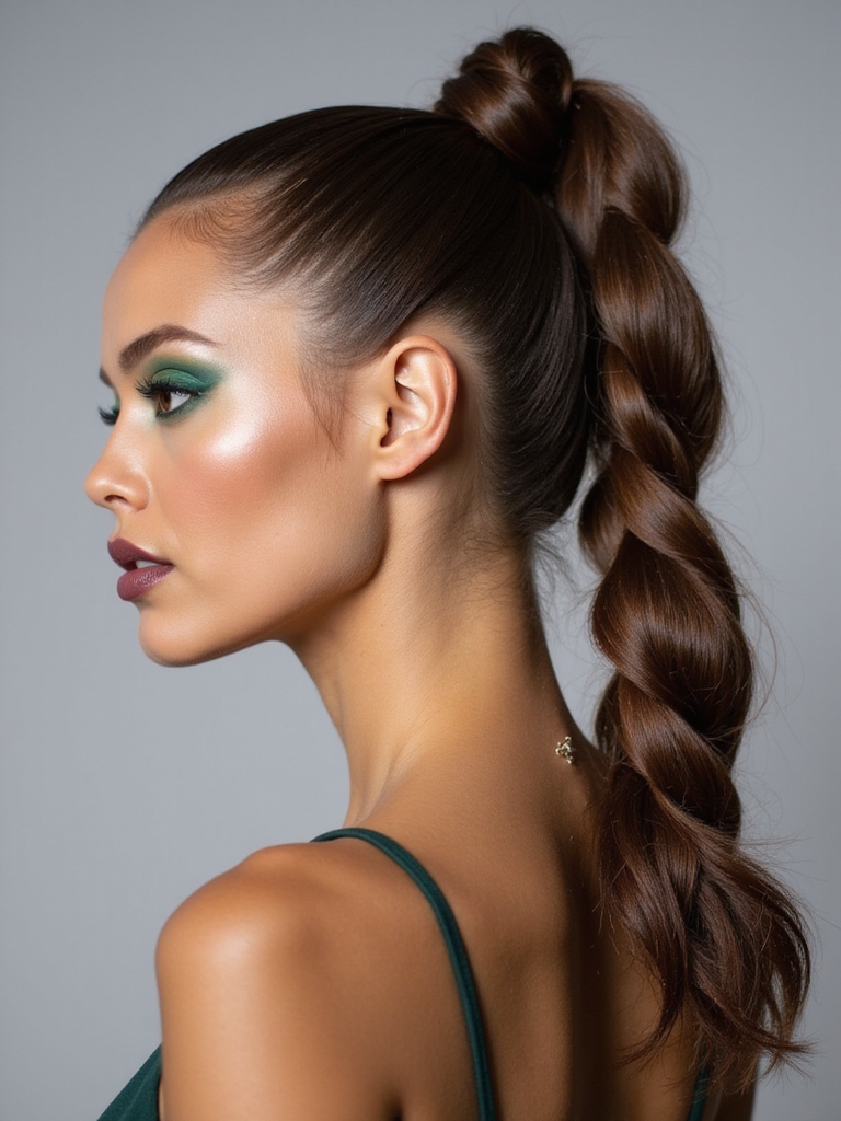 tangle free sleek high ponytail