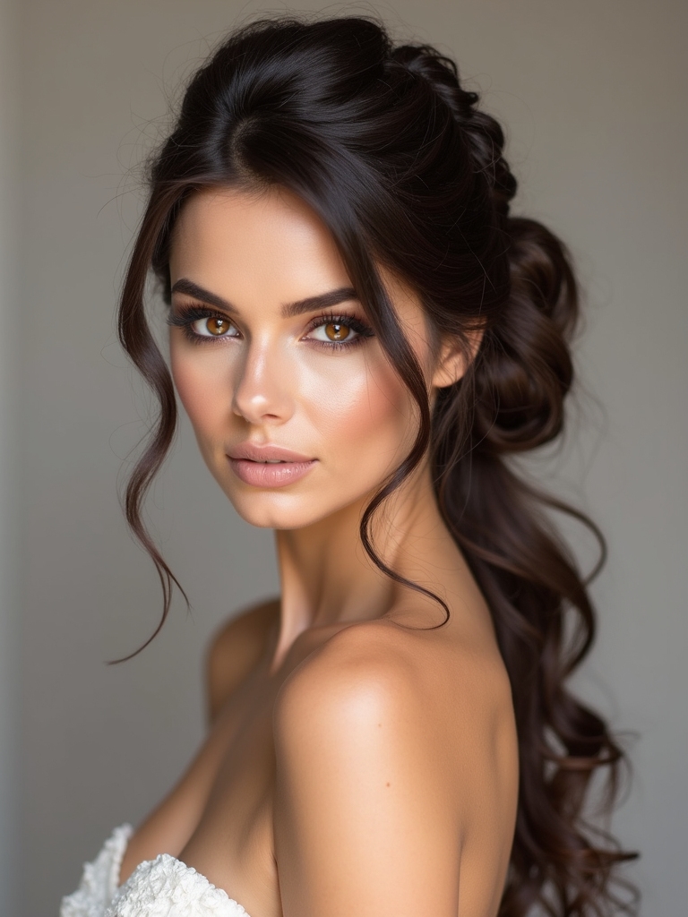 textured bun for elegance