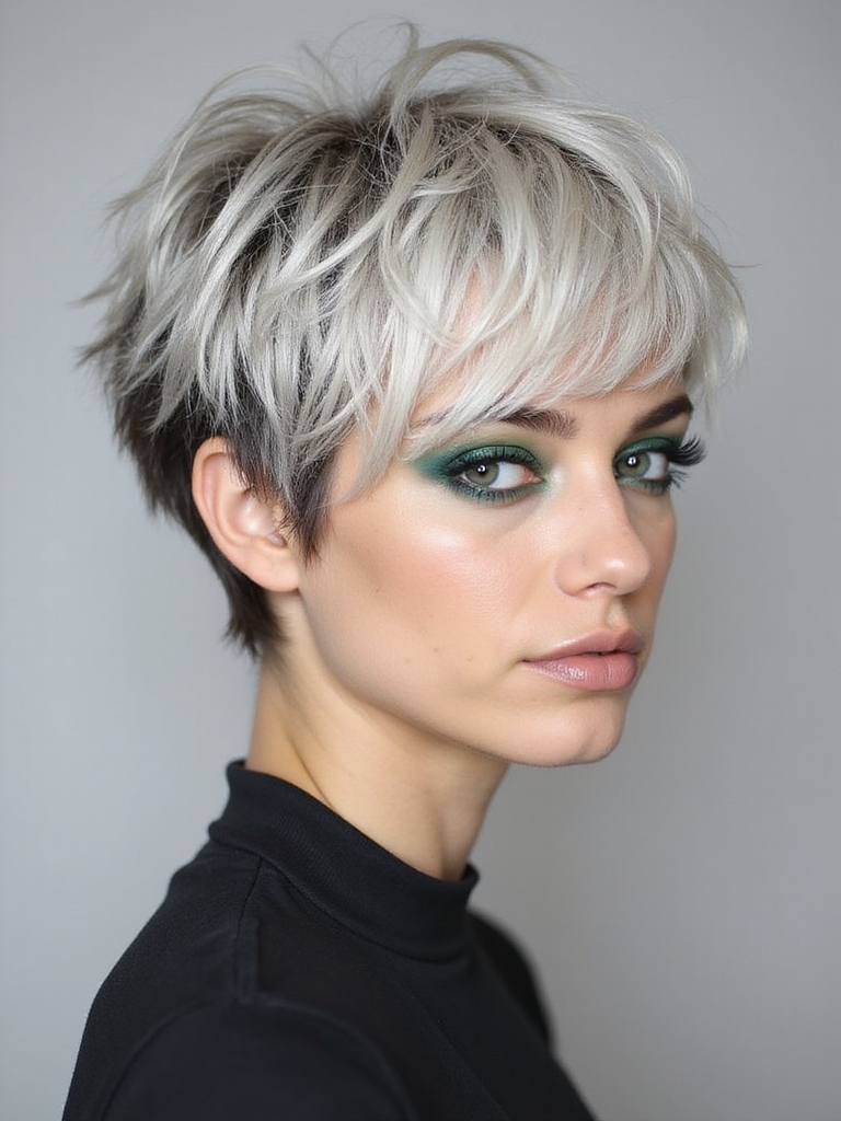 textured pixie cut styling