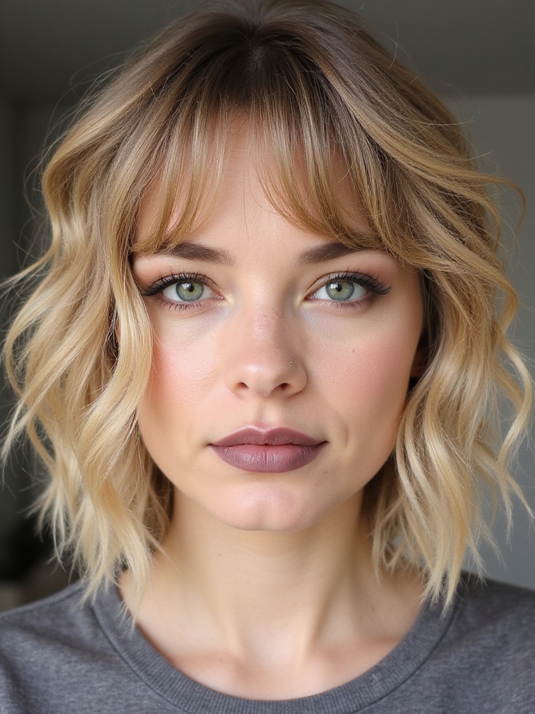textured shaggy layered haircut