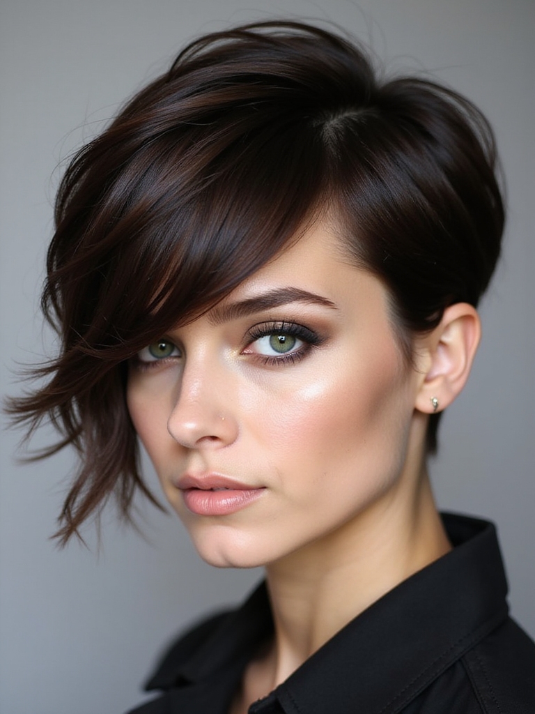 textured versatile long pixie