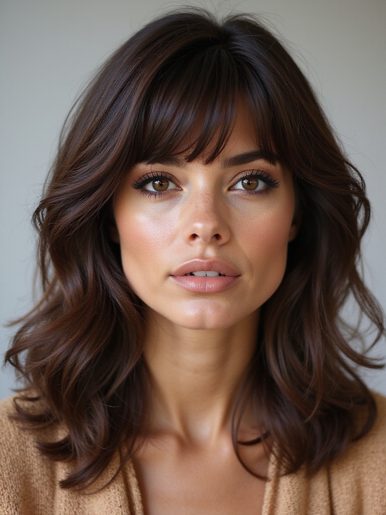 timeless allure of bangs