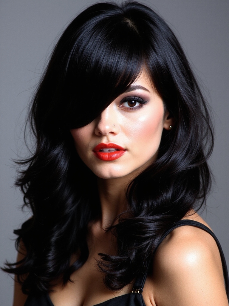 timeless versatile side bangs
