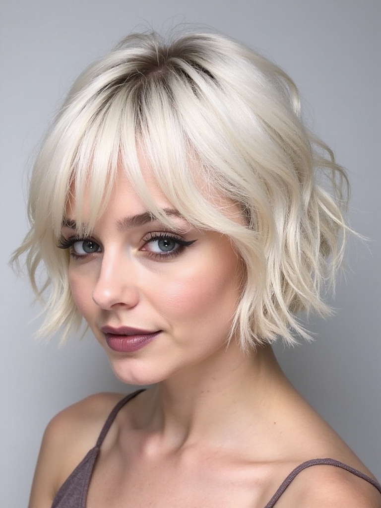 transforming wispy bang styling