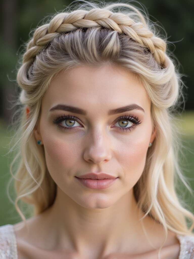 twisted halo braid elegance