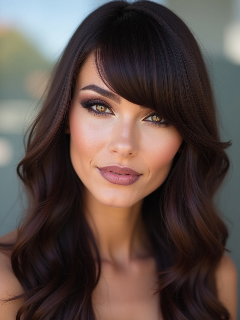 variety of bangs styles