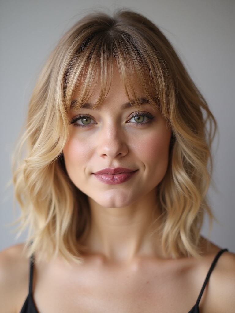 versatile curtain bangs style