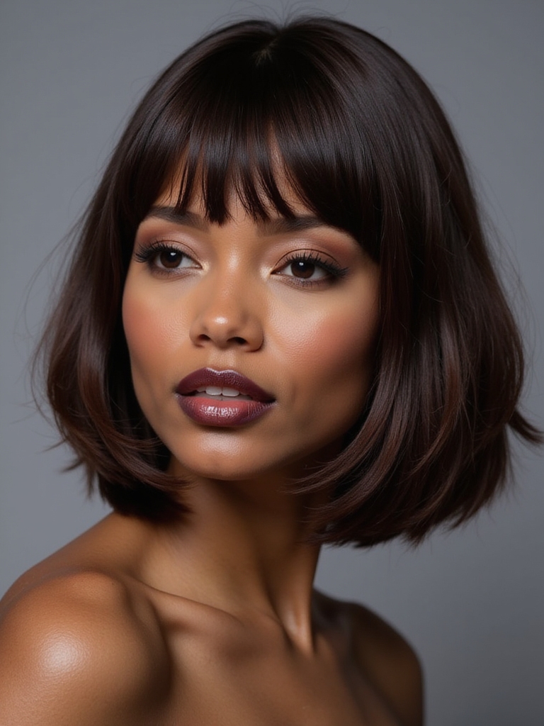 versatile shoulder length bob hairstyle