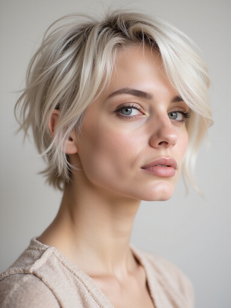 versatile textured shag hairstyle