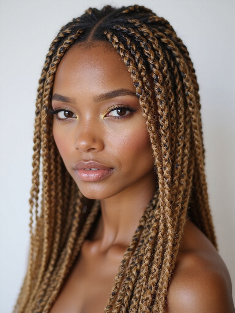 vibrant braided hairstyle trends