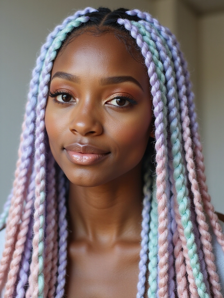 vibrant color for braids