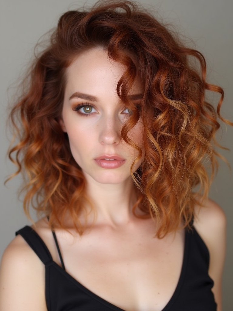 vibrant hues enhance curls
