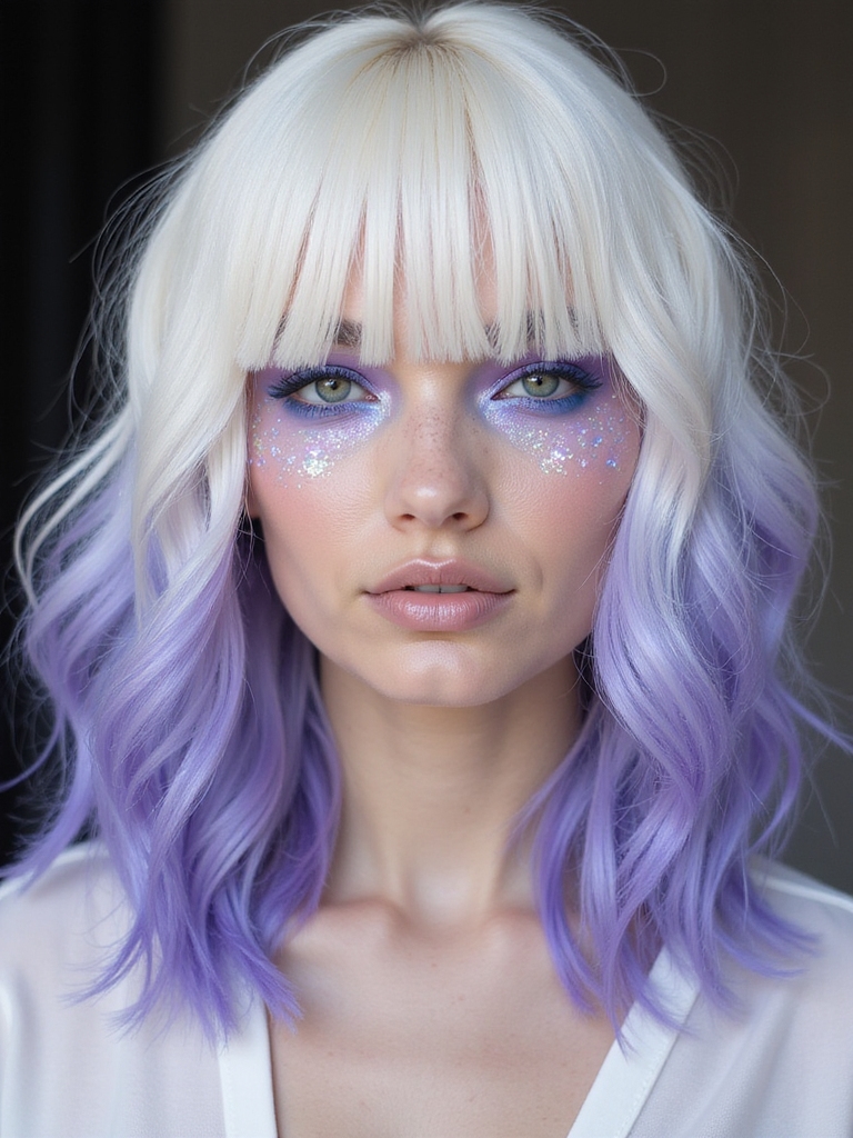 vibrant jellyfish hairstyle colors