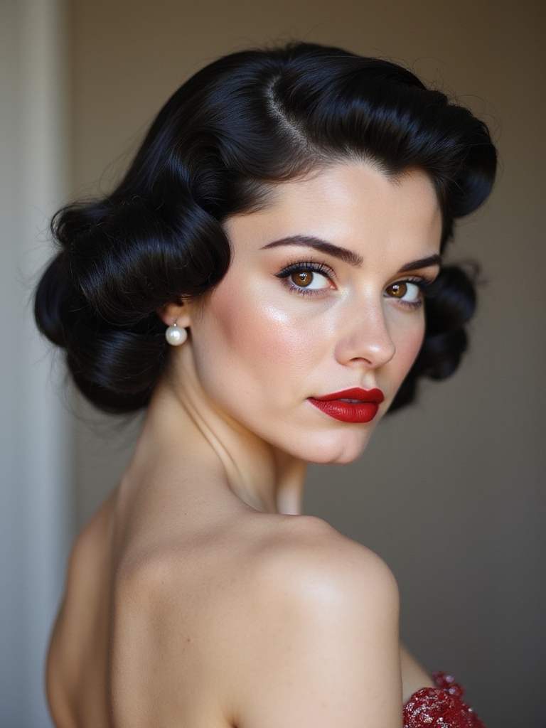 vintage charm hair styling