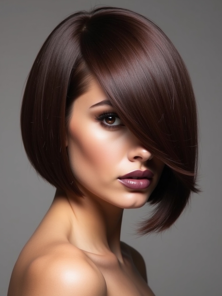 voluminous elegant bob hairstyle
