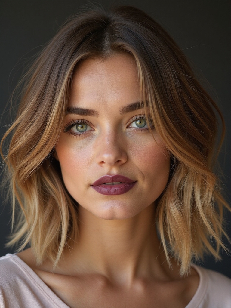 voluminous undone faux bob
