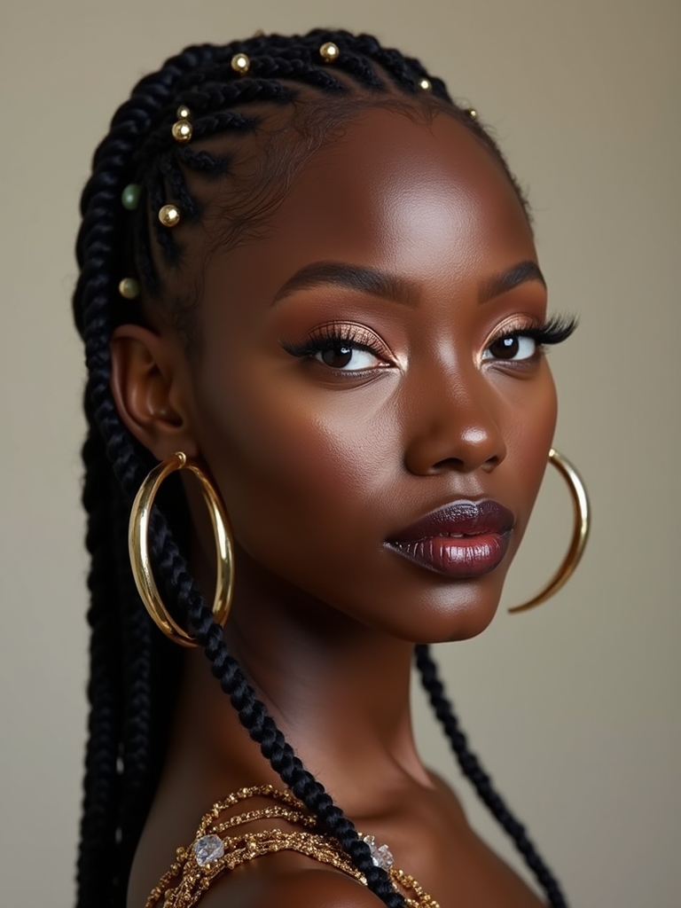 accessorize cornrows with flair