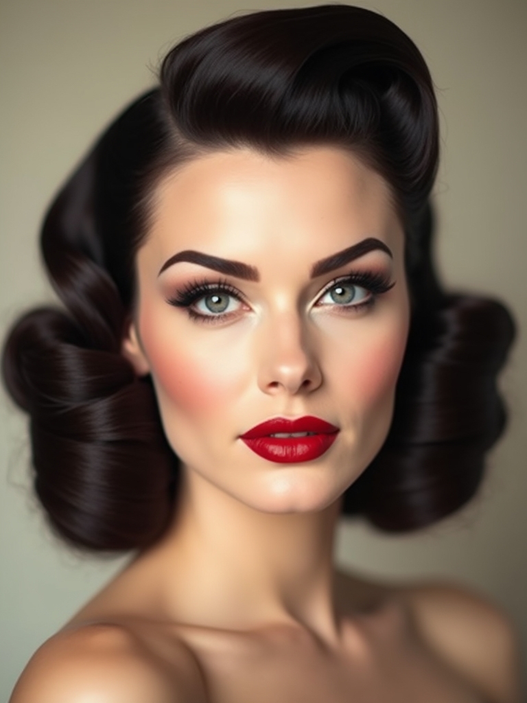 achieve iconic vintage hairstyle