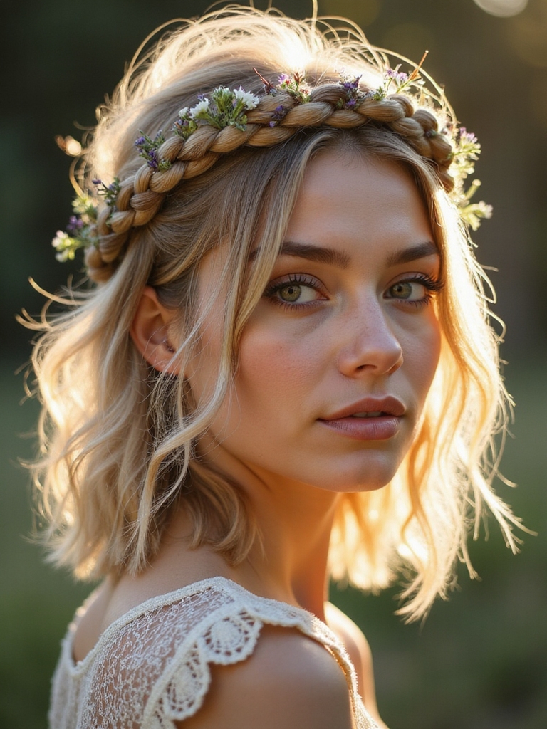 boho braided crown tutorial