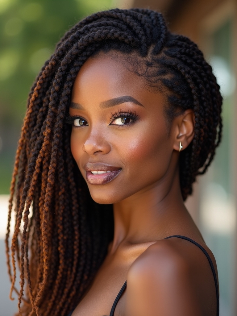 bold asymmetrical hair twists