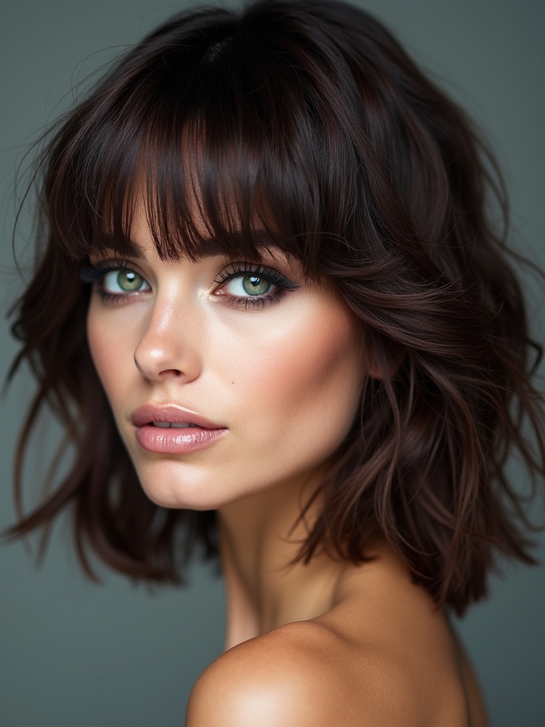 bold choppy fringes elevate