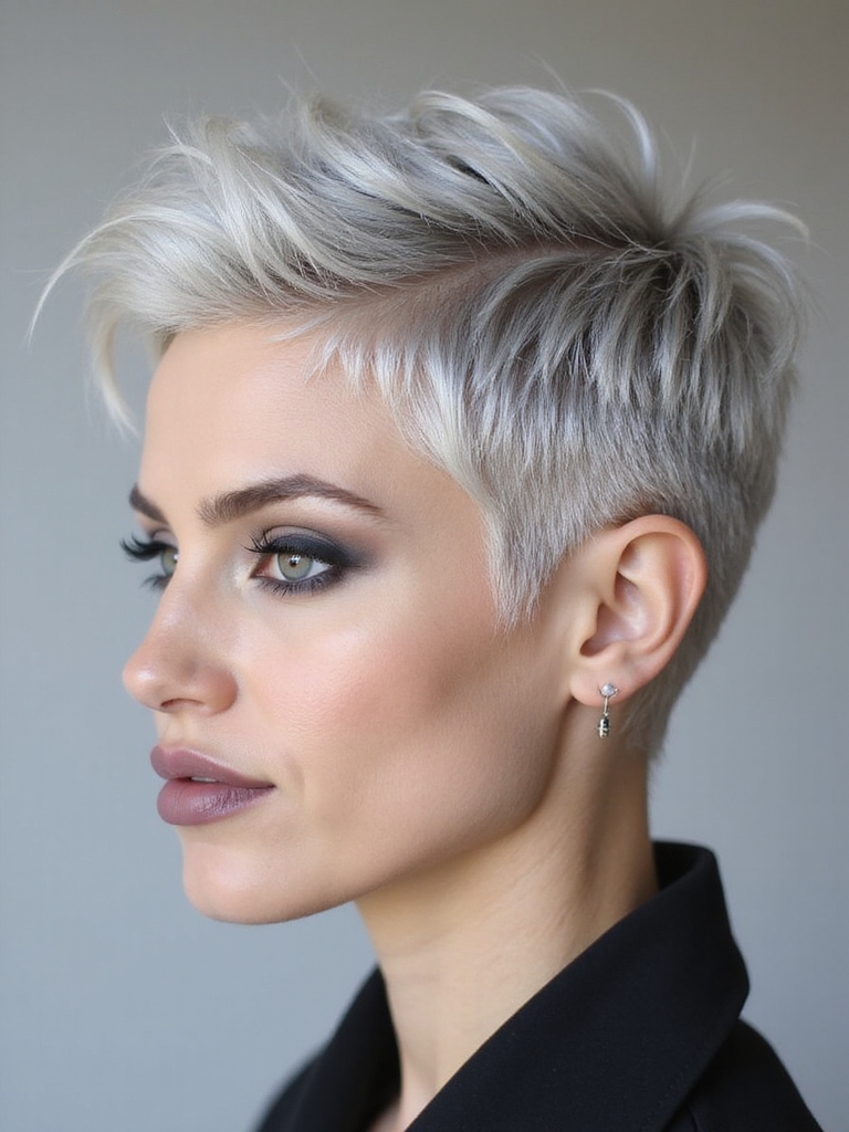 bold low maintenance hairstyle choice