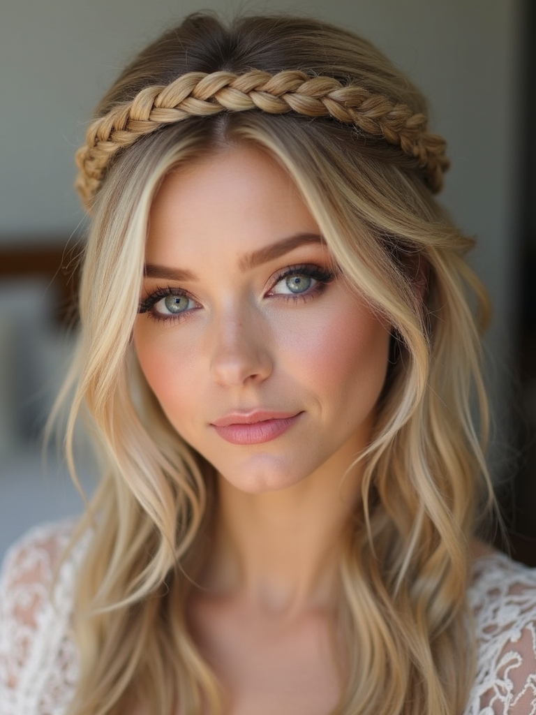 braided crown for elegance