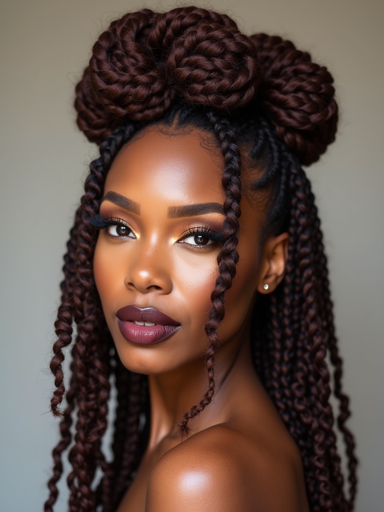 chic bantu knots for locs