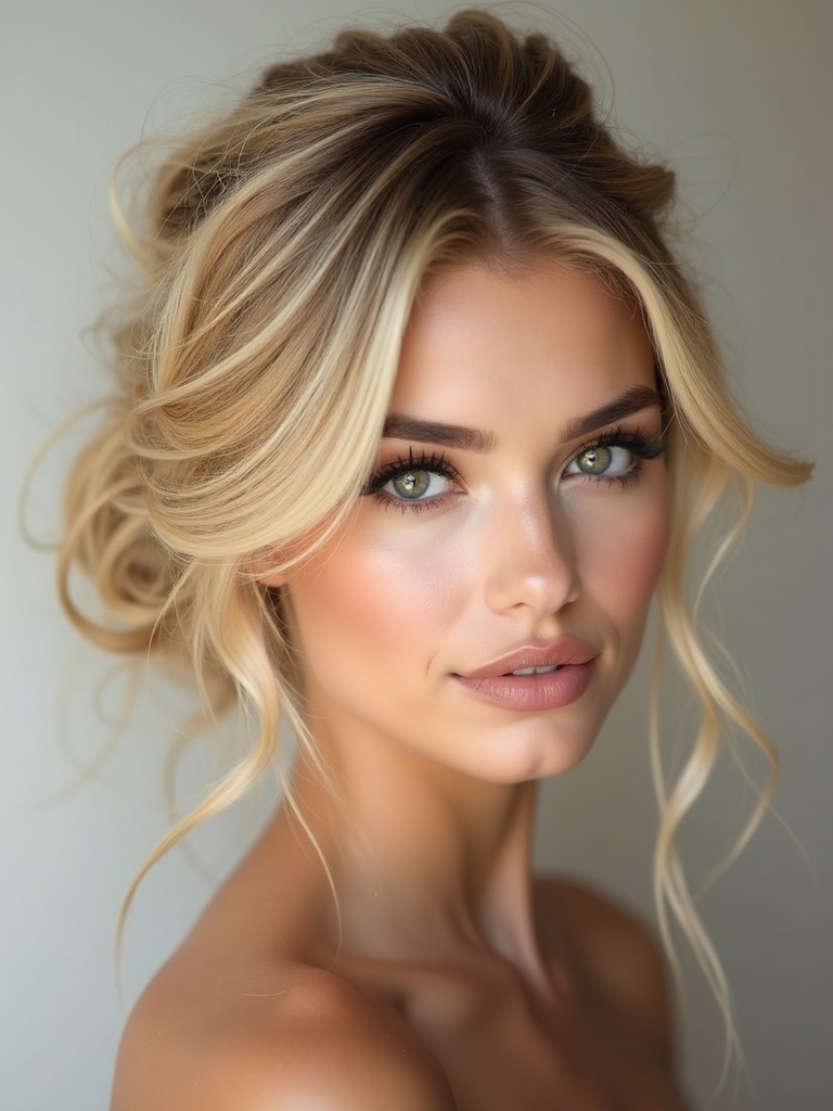 chic effortless messy side bun