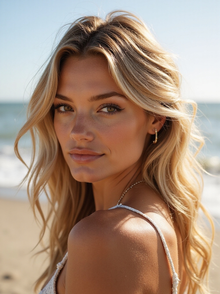 chic half up half down hairstyle